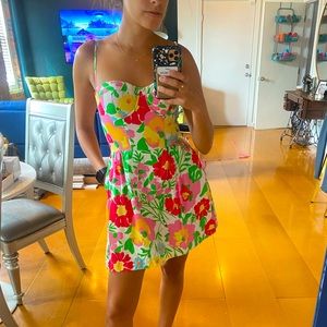 Pink Lilly Pulitzer bustier dress